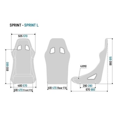 SPARCO Sprint sportinė sėdynė FIA juoda SPARCO Sprint sportinė sėdynė FIA juoda