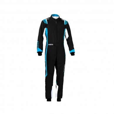 SPARCO THUNDER CIK FIA Level 2 Karting Suit Black Green SPARCO THUNDER CIK FIA Level 2 Karting Suit Black Green