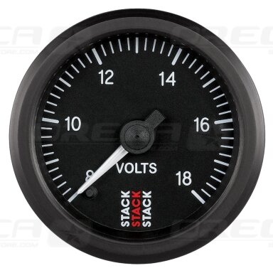 STACK Analog Pro Voltmeter 8-18V  Juodas 726ST3316