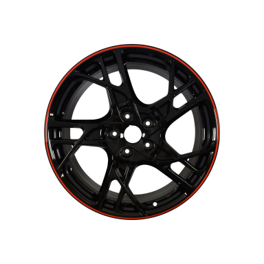 STEEV 19" Megane III R.S. juodas ratlankis su raudonu apvadu