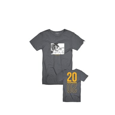 STEVE MCQUEEN HERO SEVEN 2020 Pilka marškinėliai vyrams