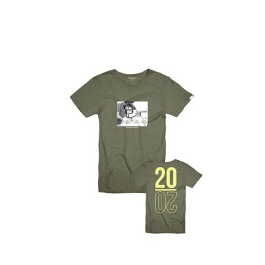 STEVE MCQUEEN HERO SEVEN 2020 Žalia marškinėliai vyrams