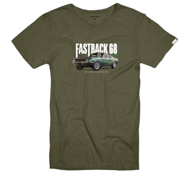 STEVE MCQUEEN HERO SEVEN Spring Fastback Green T-shirt vyrams