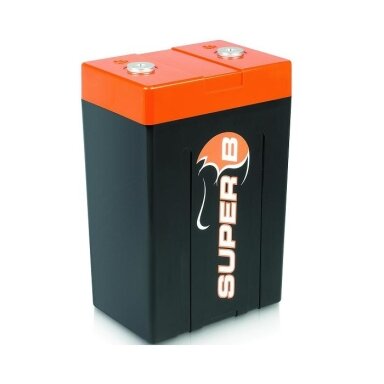 SUPER B ličio geležies fosfato baterija 15 Ah, 900 A paleidimo galia, matmenys 120 x 80 x 200 mm