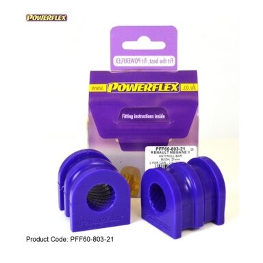 POWERFLEX Standartiniai tylūs blokai RENAULT Mégane II Priekinė stabilizatoriaus sija 21 mm Nr. 3