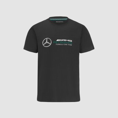 Vaikiškas marškinėlis su juodu MERCEDES AMG logotipu