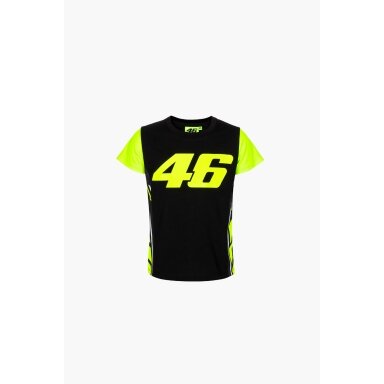 VALENTINO ROSSI Team WRT 46 Juoda marškinėliai vaikams