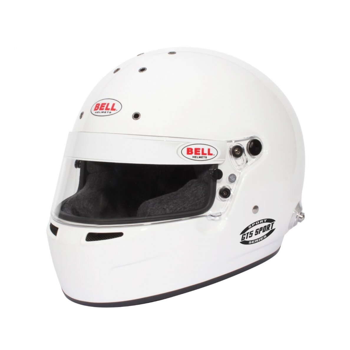 Viso veido šalmas BELL GT5 Sport (HANS) Baltas FIA 8859-2015 Viso veido šalmas BELL GT5 Sport (HANS) Baltas FIA 8859-2015
