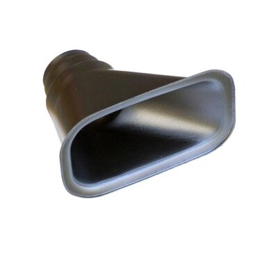 REVOTEC 63/76 mm juodas tiesus viengubas aušinimo gaubtas – 176 x 105 x 120 mm
