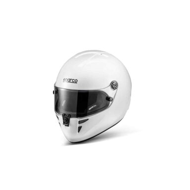 Visas kartingo „Sparco Stealth Kf FIA 8878 2024“ baltas šalmas