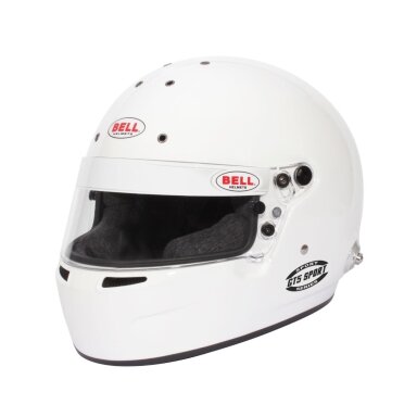Viso veido šalmas BELL GT5 Sport (HANS) Baltas FIA 8859-2015