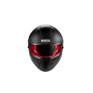 Sparco Stealth RF FIA 8859 2024 juodas šalmas su raudonu interjeru