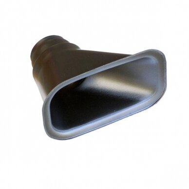 REVOTEC 63/76 mm juodas tiesus viengubas aušinimo gaubtas – 176 x 105 x 120 mm