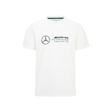 Vyriškas marškinėlis su baltu MERCEDES AMG logotipu