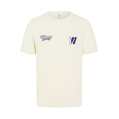 WILLIAMS F1 GP Silverstone balta marškinėliai vyrams WLM24_TSH_SIL