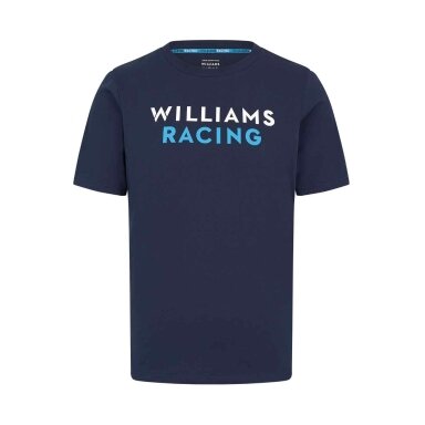 WILLIAMS F1 logotipu puoštas vyriškas marškinėlis, mėlynas WLM24_TSH_LOG