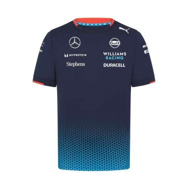 WILLIAMS F1 Team mėlyna marškinėliai vyrams WLM24_TSH_TEA