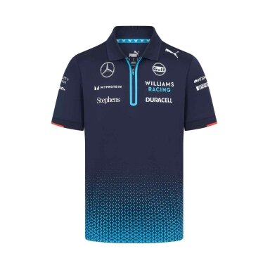WILLIAMS F1 Team vyriškas polo marškinėlis – mėlynas WLM24_PLH_TEA