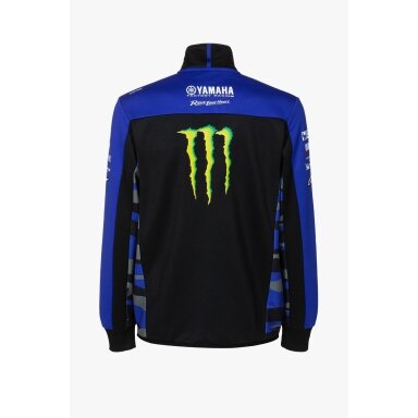 YAMAHA Team Replica Monster Energy juodas megztinis su užtrauktuku vyrams
