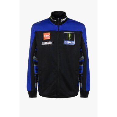 YAMAHA Team Replica Monster Energy juodas megztinis su užtrauktuku vyrams