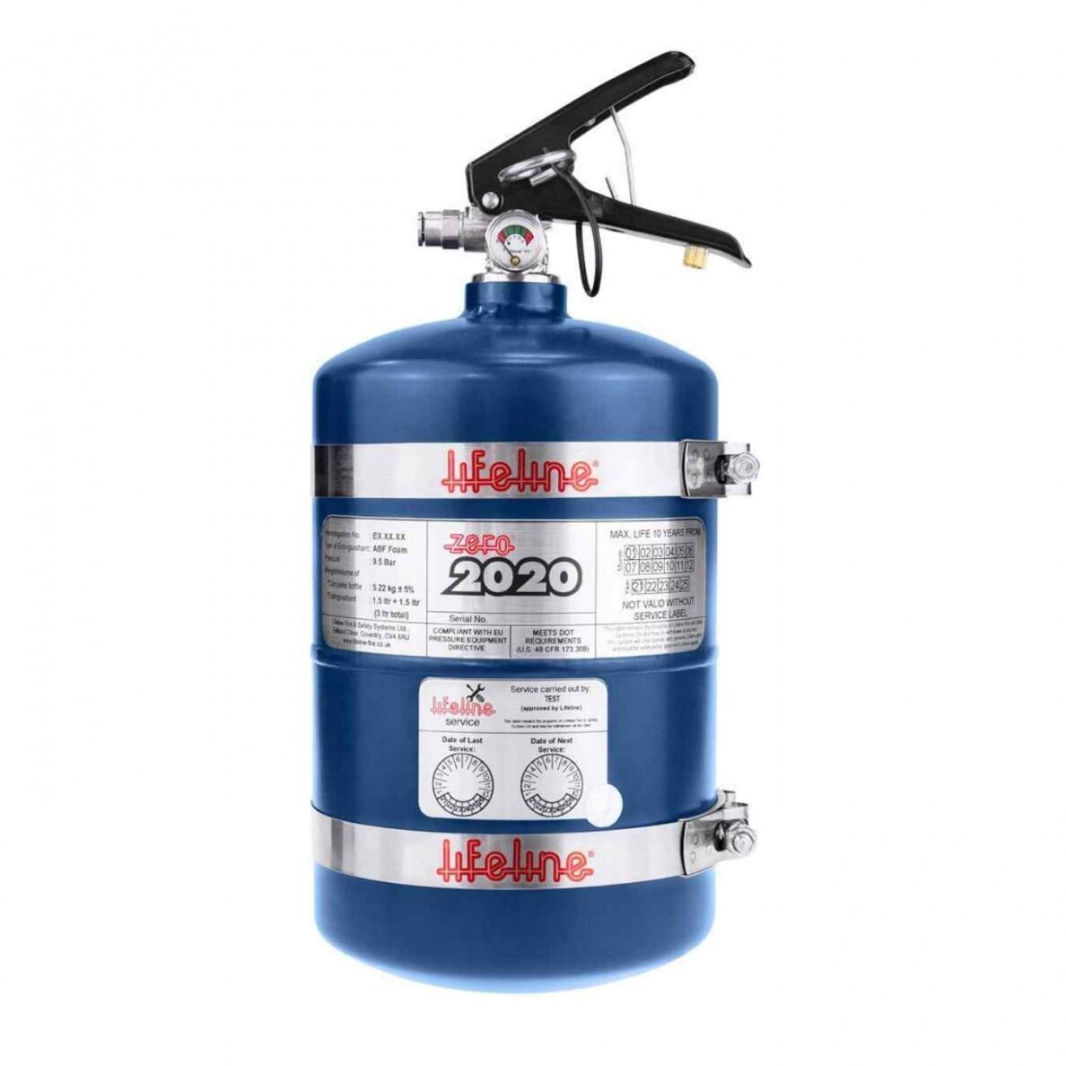 Zero 2020 automatinis mechaninis gesintuvas 3L plieninis LIFELINE 106-001-011 Zero 2020 automatinis mechaninis gesintuvas 3L plieninis LIFELINE 106-001-011